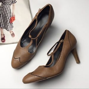 Ann Taylor Loft Leather Mary Jane Pumps